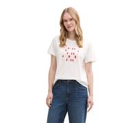 TOM TAILOR Camiseta de Mujer, 10332 Off White, S