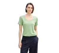 TOM TAILOR Camiseta de Mujer, 37116 - True Green, L