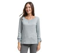 TOM TAILOR Camiseta de Mujer, 39470 - Green Offwhite Small Stripe, XXL