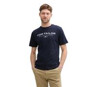 TOM TAILOR Camiseta Hombre Impresión- Regular Fit S M L XL XXL 3XL Azul Gris