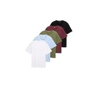 TOM TAILOR Camiseta Multipack para Hombre, 21068 - Light Powder Blue, 3XL