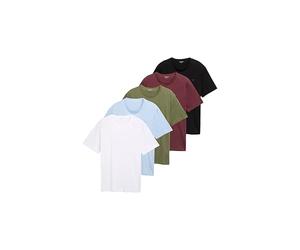 TOM TAILOR Camiseta Multipack para Hombre, 21068 - Light Powder Blue, M