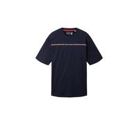 TOM TAILOR Camiseta navy / rojo / blanco S navy / rojo / blanco