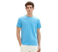 TOM TAILOR Camiseta para Hombre, 18395 Rainy Sky Blue, S