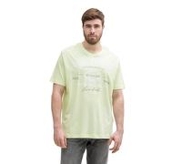 TOM TAILOR Camiseta para Hombre con Logotipo Estampado de algodón, 29078 - Lima Cream Green, 3XL