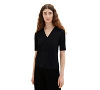 TOM TAILOR Camiseta para Mujer, 1036800, 14482-Deep Black, XXL, 14482 Deep Black, XXL