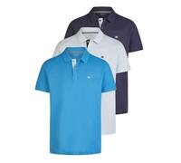 TOM TAILOR Camiseta Polo Hombre Manga Corta Algodón Regular Fit 3er Set-Pack