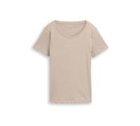 TOM TAILOR Camiseta taupe / plata XS taupe / plata