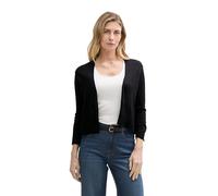 TOM TAILOR Cárdigan básico para Mujer, 14482 Deep Black, XS