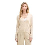 TOM TAILOR Cárdigan para Mujer, 35541 Summer Beige Melange, M