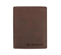 TOM TAILOR Cartera Ron para hombre, de piel RFID de gran formato, color marrón medio