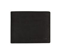 TOM TAILOR Cartera Ron para hombre, tamaño pequeño, diseño horizontal, piel RFID, pequeña, negra