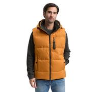 TOM TAILOR Chaleco para hombre 1046976, 10821 Mantequilla Marrón, S, 10821 - Mantequilla de cacahuete marrón, S