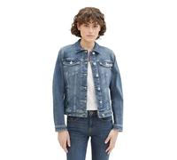 TOM TAILOR Chaqueta Vaquera para Mujer 1041047, 10120-Used Dark Stone Blue Denim, M, 10120 Used Dark Stone Blue Denim, M