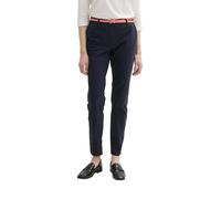 TOM TAILOR 1016542 Pantalones chinos lisos con cinturón para Mujer, Azul (10668 - Sky Captain Blue), 34W / 34L