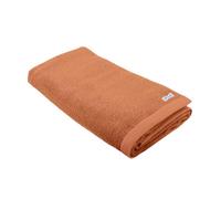 TOM TAILOR Color Bath Toalla de Sauna, 80 x 200 cm, 100% algodón de Rizo, con 2 colgadores y Etiqueta con Logotipo, Color Naranja cálido (Warm Coral)