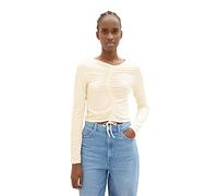 TOM TAILOR Denim 1035391 Camiseta de Manga Larga, 10348-Gardenia White, XS para Mujer