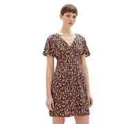Tom Tailor Denim 1036825 Vestido, 31952-Estampado de Flores Negras, L para Mujer