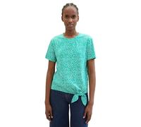 TOM TAILOR Denim 1040186 Camiseta, 35326-Green Minimal Print, M para Mujer