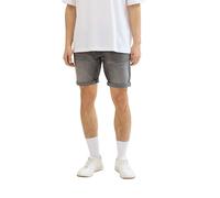 TOM TAILOR Denim 1040209 Bermudas Jeans Shorts, 10218 - Used Light Stone Grey Denim, S para Hombre