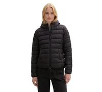 TOM TAILOR Denim 1042098 Abrigo Acolchado Ligero con Capucha, 14482-deep Black, XXL para Mujer