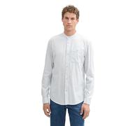 TOM TAILOR Denim 1042539 Camisa, 36056-light Herringbone Structure, L Hombres
