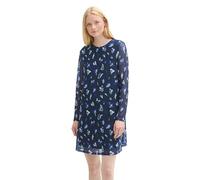TOM TAILOR Denim 1043158 Vestido, 35918-Abstract Navy Floral Print, M para Mujer