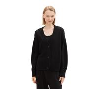 TOM TAILOR Denim 1043311 Cárdigan de Punto, 14482 Deep Black, XL para Mujer