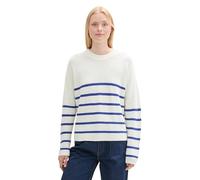 TOM TAILOR Denim 1043328 Suéter pulóver, 35924-Placed Blue White Stripe, XXL para Mujer