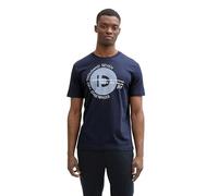 TOM TAILOR Denim 1043491 Camiseta, 22813-Dark Navy, L Hombres