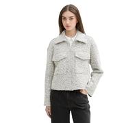 TOM TAILOR Denim 1043674 Chaqueta, 35878-White Black Boucle, L Mujeres