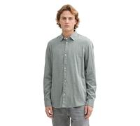 TOM TAILOR Denim 1043789 Camisa, 36744-Estructura de Espuma de mar Azul Marino, M Hombres