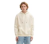 TOM TAILOR Denim 1044292 Sudadera, 12906-Lana de Color Blanco, L para Hombre