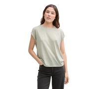 TOM TAILOR Denim 1045446 Camiseta, 37814-Green White Stripe, XL Mujeres