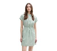 TOM TAILOR Denim 1045766 Vestido, 37253-white Green Vertical Stripe, S Mujeres