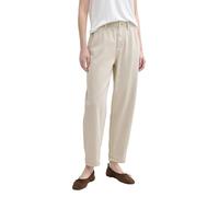 TOM TAILOR Denim 1045968 Jeans Barrel, 10479-Beige Grey, L Mujeres