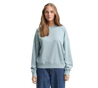 TOM TAILOR Denim 1048336 Sudadera, 13733-Silver Cloud Blue, L para Mujer