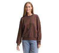 TOM TAILOR Denim 1048336 Sudadera, 38824-Soft Chocolate Brown, S para Mujer