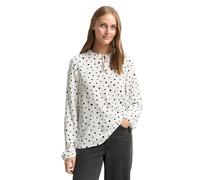 TOM TAILOR Denim 1049230 Blusa de Mujer, 39002-Small Offwhite Black Dot Print, XL