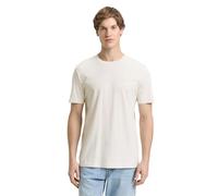 TOM TAILOR Denim 1050791 Camiseta, 32257-Greyish White, L Hombres