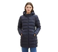 TOM TAILOR Denim - Abrigo acolchado ligero con capucha para mujer, Azul (10668-capitán del cielo azul), M