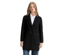 TOM TAILOR Denim Abrigo de lana para mujer 1046689 Slim Fit, 14482 Deep Black, XL