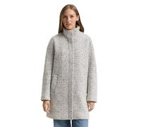 TOM TAILOR Denim Abrigo para Mujer 1047539, 35878-White Black Boucle, L, 35878 - White Black Boucle, L