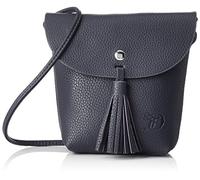 TOM TAILOR Denim Bolso de hombro Ida para mujer, con solapa, pequeño, azul