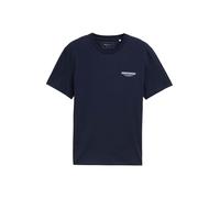 TOM TAILOR DENIM Camiseta azul noche / offwhite L azul noche / offwhite