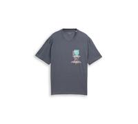 TOM TAILOR DENIM Camiseta camelo / turquesa / grafito / blanco M EUR