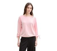 TOM TAILOR Denim Camiseta de Mujer, 37584 - Pink White Stripe, L