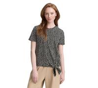 TOM TAILOR Denim Camiseta de Mujer, 38411 - Black White Dotted Print, XL
