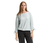 TOM TAILOR 1035680 Camiseta, 38536-Small Mint White Stripe, L Mujeres