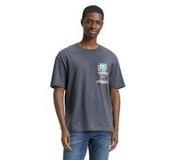 TOM TAILOR DENIM Camiseta camelo / turquesa / grafito / blanco M EUR